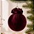 Bola de Natal Grande - Veludo Bordo - 30cm - 1 unidade - Rizzo - Imagem 1