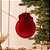 Bola de Natal Grande - Veludo Vermelho - 25cm - 1 unidade - Rizzo - Imagem 1