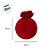 Bola de Natal Grande - Veludo Vermelho - 30cm - 1 unidade - Rizzo - Imagem 2
