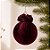 Bola de Natal Grande - Veludo Bordo - 25cm - 1 unidade - Rizzo - Imagem 1