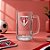Caneca de Vidro de Cerveja - São Paulo com Placa de Metal - 420ml - 1 unidade - Allmix Presentes - Rizzo - Imagem 1