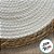 Sousplat Branco com Borda de Palha - 38cm - 1 unidade - Rizzo - Rizzo - Imagem 3