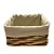 Cesta Retangular com Tecido G - Bege - 30x24x17cm - 1 unidade - Rizzo - Imagem 2