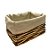 Cesta Retangular com Tecido G - Bege - 30x24x17cm - 1 unidade - Rizzo - Imagem 3