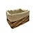 Cesta Retangular com Tecido M - Bege - 25x20x14cm - 1 unidade - Rizzo - Imagem 3