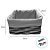 Cesta Retangular com Tecido M - Bege - 25x20x14cm - 1 unidade - Rizzo - Imagem 5