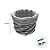Cesta Redonda com Tecido P - Bege - 16x16x13cm - 1 unidade - Rizzo - Imagem 4