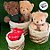 Cesta Redonda com Tecido P - Bege - 16x16x13cm - 1 unidade - Rizzo - Imagem 6