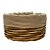 Cesta Oval com Tecido G - Bege - 30x24x17cm - 1 unidade - Rizzo - Imagem 1