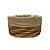 Cesta Oval com Tecido M - Bege - 26x21x15cm - 1 unidade - Rizzo - Imagem 1