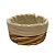 Cesta Oval com Tecido M - Bege - 26x21x15cm - 1 unidade - Rizzo - Imagem 2