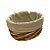 Cesta Oval com Tecido M - Bege - 26x21x15cm - 1 unidade - Rizzo - Imagem 3