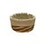 Cesta Oval com Tecido P - Bege - 21x15x13cm - 1 unidade - Rizzo - Imagem 2