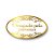 Adesivo "Obrigado pela Presença" - Ref. 2124 - Hot Stamping - Dourado - 100 unidades - Stickr - Rizzo - Imagem 1