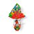 Saco Express 32x32cm para Ovos de 150g a 200g - Acrobata Vermelho - 25 unidades - Cromus - Rizzo - Imagem 1