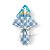Saco Express 24x24cm para Ovos de 100g a 150g - Infinity Azul - 25 unidades - Cromus - Rizzo - Imagem 1
