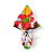 Saco Express 24x24cm para Ovos de 100g a 150g - Brincando no Bosque Vermelho - 25 unidades - Cromus - Rizzo - Imagem 1