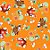 Folha para Ovos de Páscoa Metalizado Os 3 Coelhinhos Laranja 69x89cm - 25 unidades - Cromus - Rizzo - Imagem 1