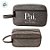 Necessaire Masculina Personalizado Pai Herói - Cinza - 25,5x9,5x15,5cm - 1 unidade - Rizzo - Imagem 3