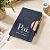 Caderno de Anotações em Tecido e Bambu Personalizado Pai Herói - Azul - 21,5x14,5cm - 1 unidade - Rizzo - Imagem 2