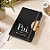 Caderno de Anotações em Tecido e Bambu Personalizado Pai Herói - Preto - 21,5x14,5cm - 1 unidade - Rizzo - Imagem 2