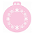 Stencil Floco de Neve - Ref: 4092 - 1 unidade - RR Cortadores - Rizzo - Imagem 1