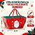 Cesta de Cartão Com Alça de Natal - Polo Norte - 25x15cm - 1 unidade - Cromus - Rizzo - Imagem 2