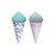 Mini Cone Decorativo - Jardim das Borboletas - 24 unidades - Cromus - Rizzo - Imagem 1