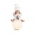 Anjo Decorativo com Led - Branco/Dourado - 16cm - 1 unidade - Cromus - Rizzo - Imagem 1