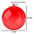 Bola de Acrílico Vermelho - 15cm - 1 unidade - Rizzo - Imagem 2