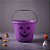 Baldinho de Halloween com Alça - Rosto Abóbora Roxa - 1 unidade - Cromus - Rizzo - Imagem 1