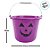 Baldinho de Halloween com Alça - Rosto Abóbora Roxa - 1 unidade - Cromus - Rizzo - Imagem 3