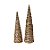 Árvore Cone Decorativa C/Led de Natal - Marrom - 60cm - 1 unidade - Rizzo - Imagem 1
