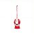 Enfeite para Pendurar Balão com Boneco de Neve - 8cm - 1 unidade - Cromus - Rizzo - Imagem 1