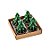 Vela Natalina 3D Pinheiro - 7cm - 4 unidades - Cromus - Rizzo - Imagem 1