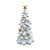 Árvore Decorativa de Resina Branca com LED - 30cm - 1 unidade - Cromus - Rizzo - Imagem 1