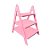 Escada de Mesa de 3 Andares Rosa Bebê - 21x17x29cm - 1 unidade - Rizzo - Imagem 1