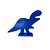 Dinossauro de MDF Azul - Contém 1 unidade unidades - Rizzo - Imagem 1