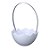 Cesta Ovo de Acrílico  Branco - 1 unidade - Festplastik - Rizzo - Imagem 1