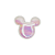 Aplique Urso Nacarado Branco - 5cm - 2 Un - Artegift - Rizzo - Imagem 1
