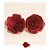 Topo de Bolo Rosas Marsala M - 2 unidades - Amora - Rizzo - Imagem 1