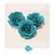 Topo de Bolo Rosas Tiffany P - 3 unidades - Amora - Rizzo - Imagem 1