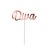 Topo de Bolo Diva Festa Rose Gold - Cromus - Rizzo Festas - Imagem 1
