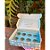 Caixa para 8 brigadeiros com 10 un. Que Seja Doce Azul Cromus Rizzo Confeitaria - Imagem 1
