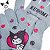Par de Luvas Para Banho Kuromi - Hello Kitty - 20x18cm - 1 unidade - Rizzo - Imagem 5