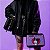 Bolsa Para Maquiagem Com Espelho  Kuromi - Hello Kitty - 25x18,5x11,5cm - 1 unidade - Rizzo - Imagem 2