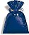 Saco para Presente Metalizado - Azul - Intenso 15x29cm - 50 unidades - Cromus - Imagem 1