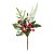 Galho Curto Folhas Frutas Pinha e Estrela 25cm - 01 unidade - Cromus Natal - Rizzo - Imagem 1