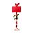 Caixa de Correio Decorativa Pássaro Natal Vermelho 50cm - 01 unidade - Cromus Natal - Rizzo - Imagem 1