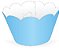 Mini Wrapper Mini Cupcake - Azul Claro - 3cm x 14,5cm - 12 unidades - Nc Toys - Imagem 1